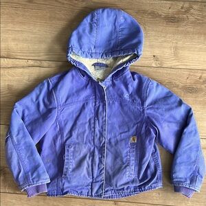 Carhartt Blue Puffer Jacket with Hood